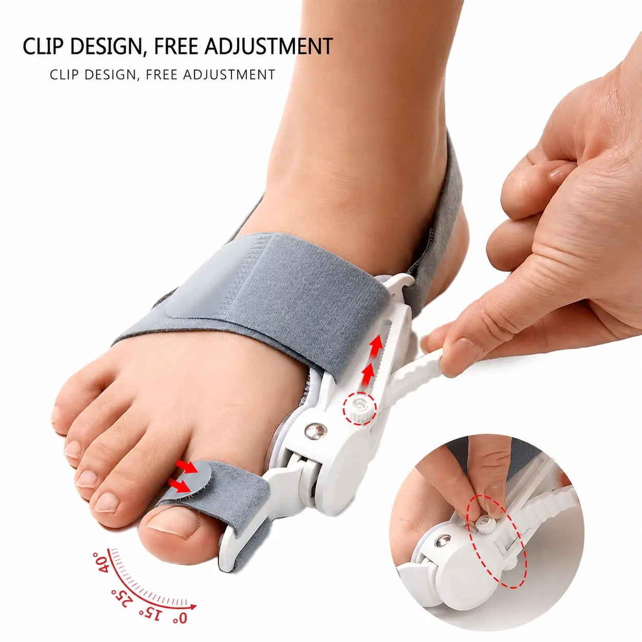 Adjustable Bunion Support Brace with Silicone Cushion