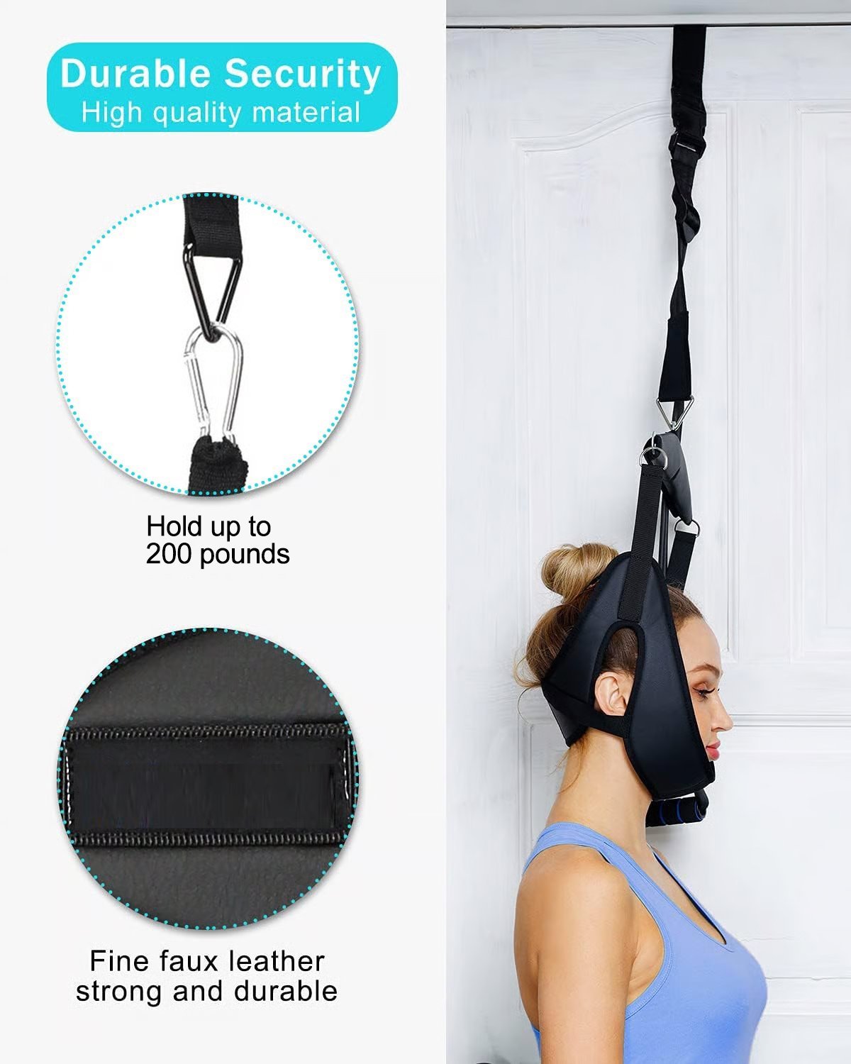💪Relieve Neck/Waist/Back Pain Anytime, Anywhere – The Ultimate Portable Cervical Traction Device