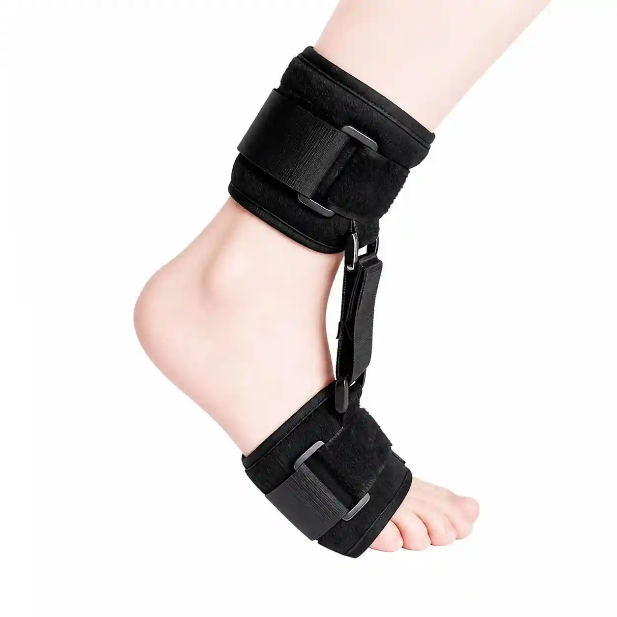 Day and Night Adjustable Foot Drop Support Brace – Ankle Stabilizer with Breathable Straps for Adults & Children