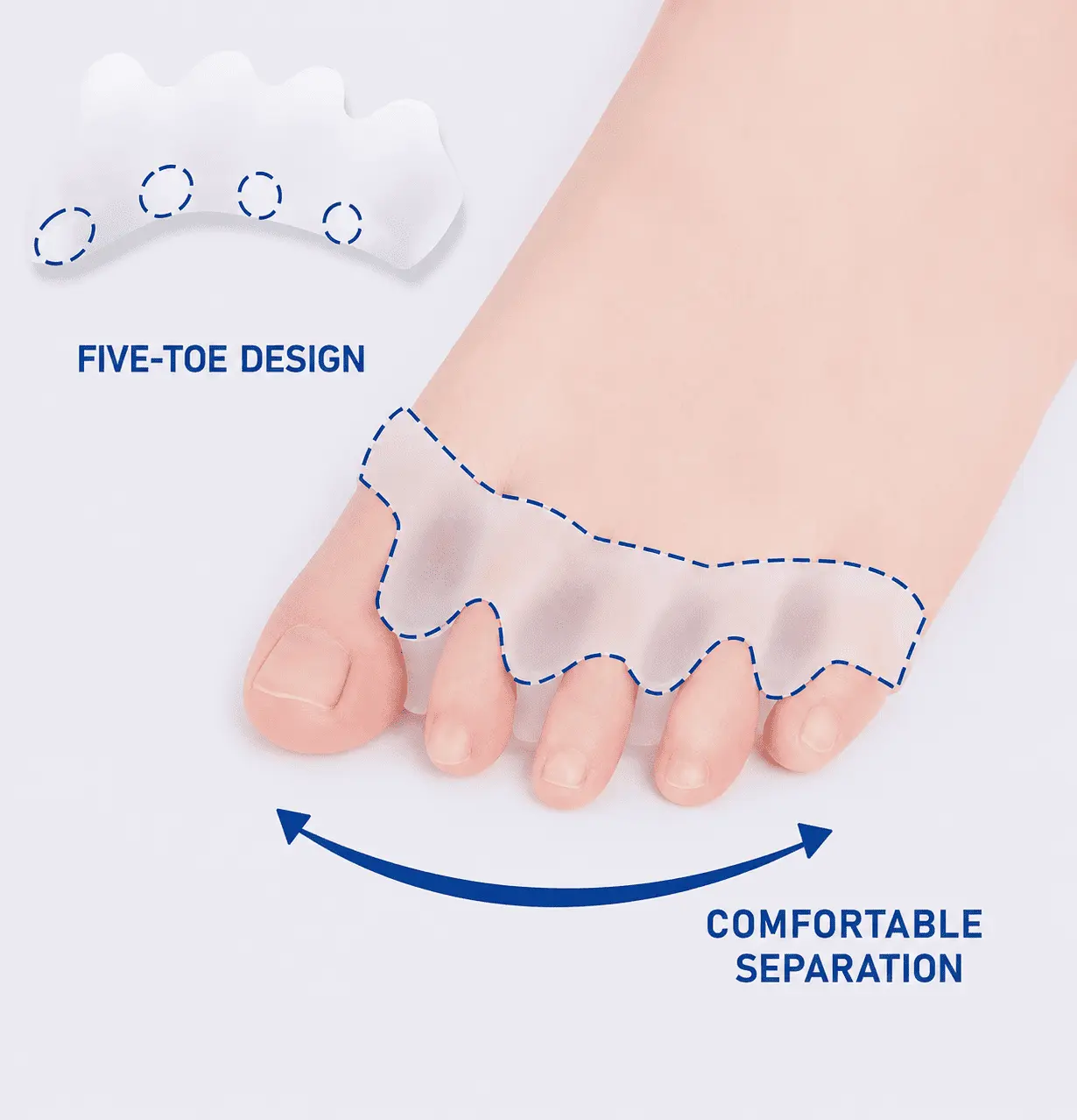 Velunor Day & Night Toe Spacer Comfort Set