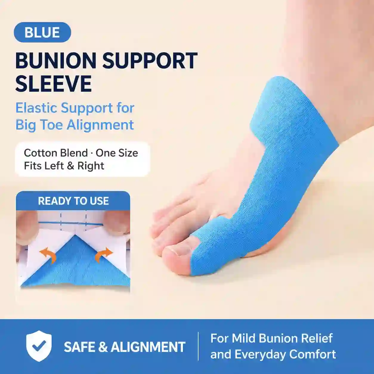 Bunion Support Patch & Toe Alignment Kinesiology Tape – Elastic Foot Correction & Pain Relief Sticker
