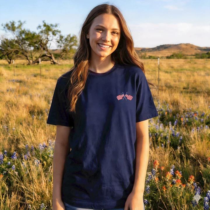 Celebrate America 250: 'I Loved This Place' Patriotic USA Flag 1776 T-Shirt