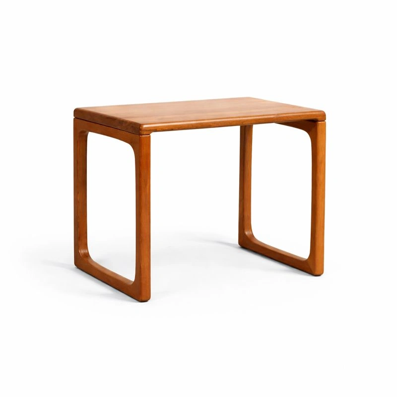 Massivholz Beistelltisch Minimalistisch Braun-nivvira