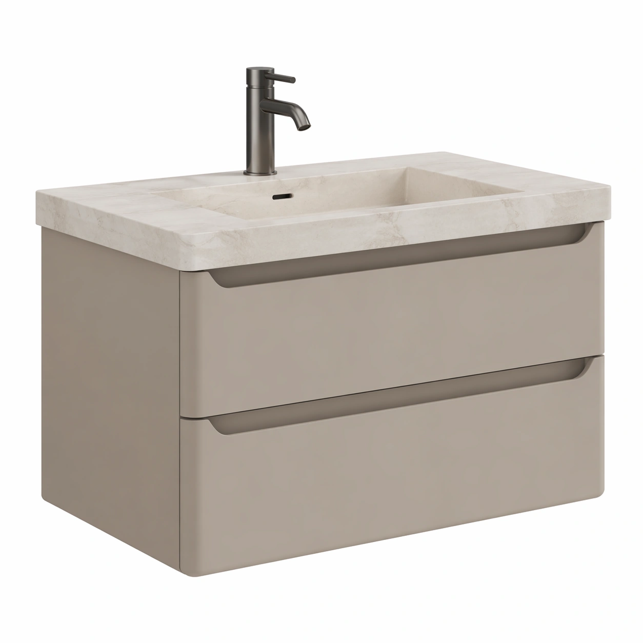 Waschbecken Unterschrank Modern Beige Minimalistisch-avliron