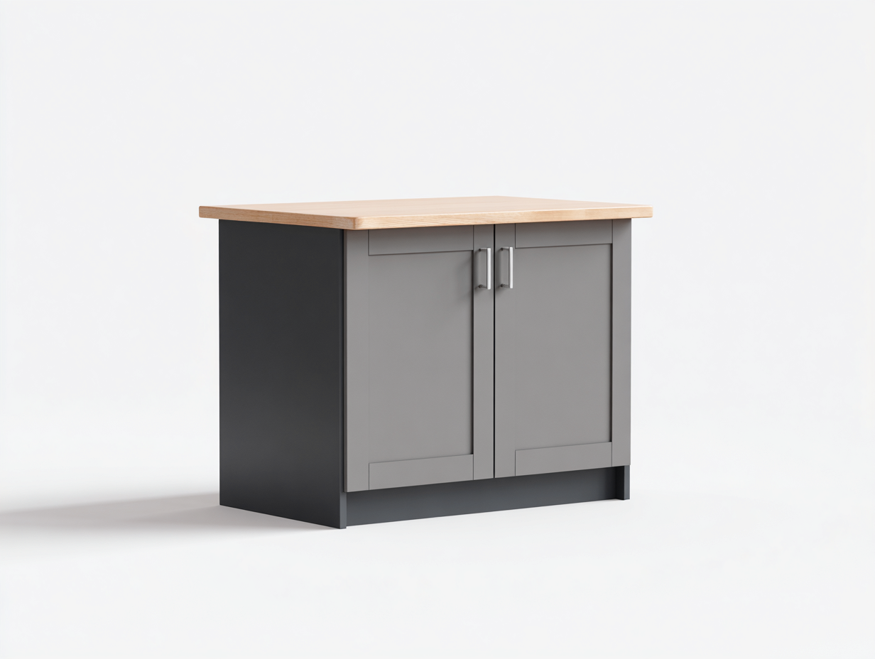 Sideboards Holz MDF 75x40x80 cm grau-eiche - geeignet für Esszimmer - modernes Design-Coluxnidecor