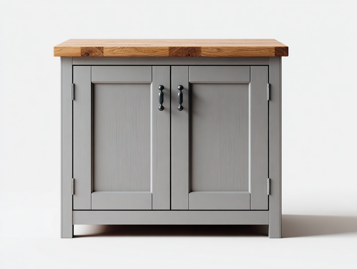Sideboards Holz MDF 85x40x80 cm hellgrau-eiche - geeignet für Esszimmer - modernes Design-Coluxnidecor