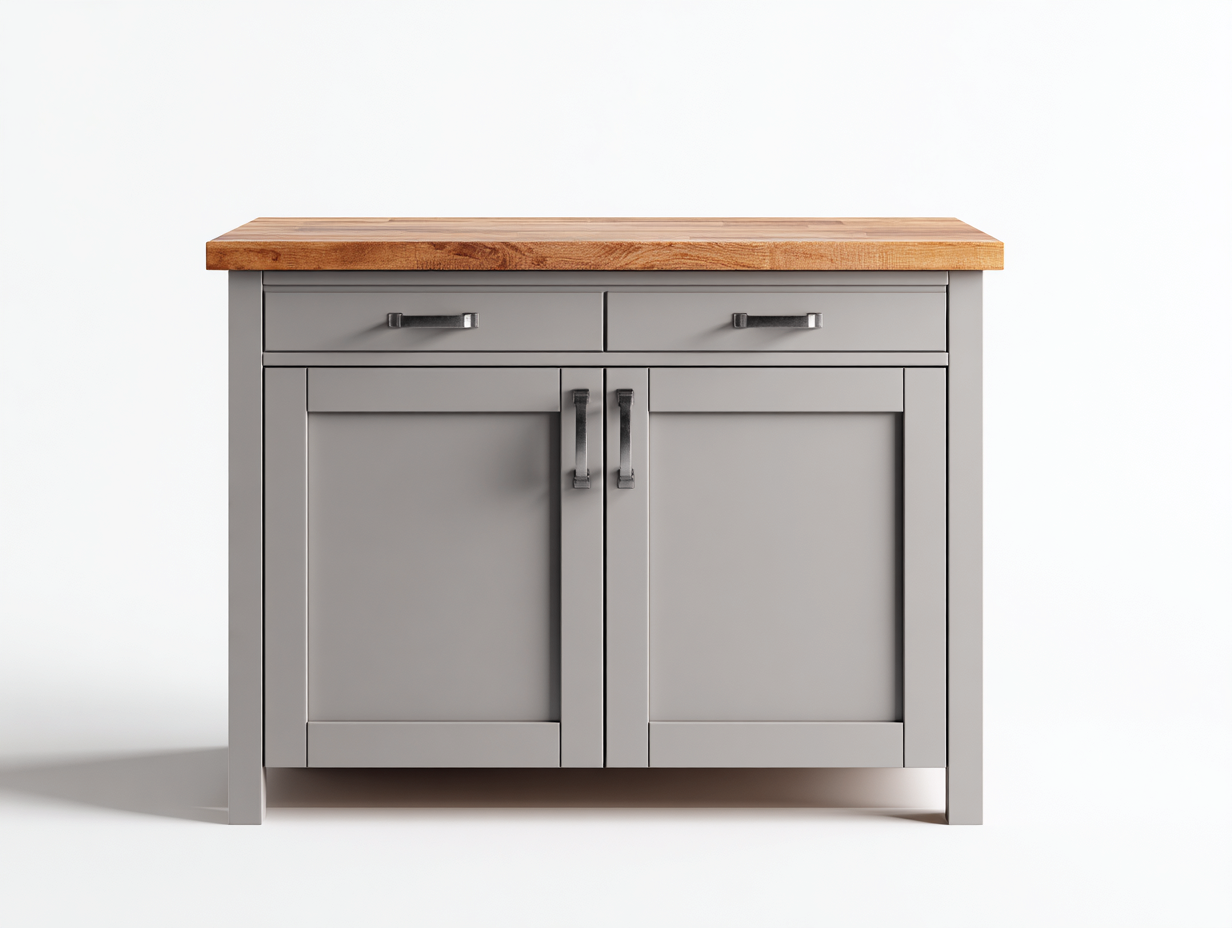 Sideboards Holz MDF 100x40x80 cm grau-eiche - geeignet für Esszimmer - modernes Design-Coluxnidecor