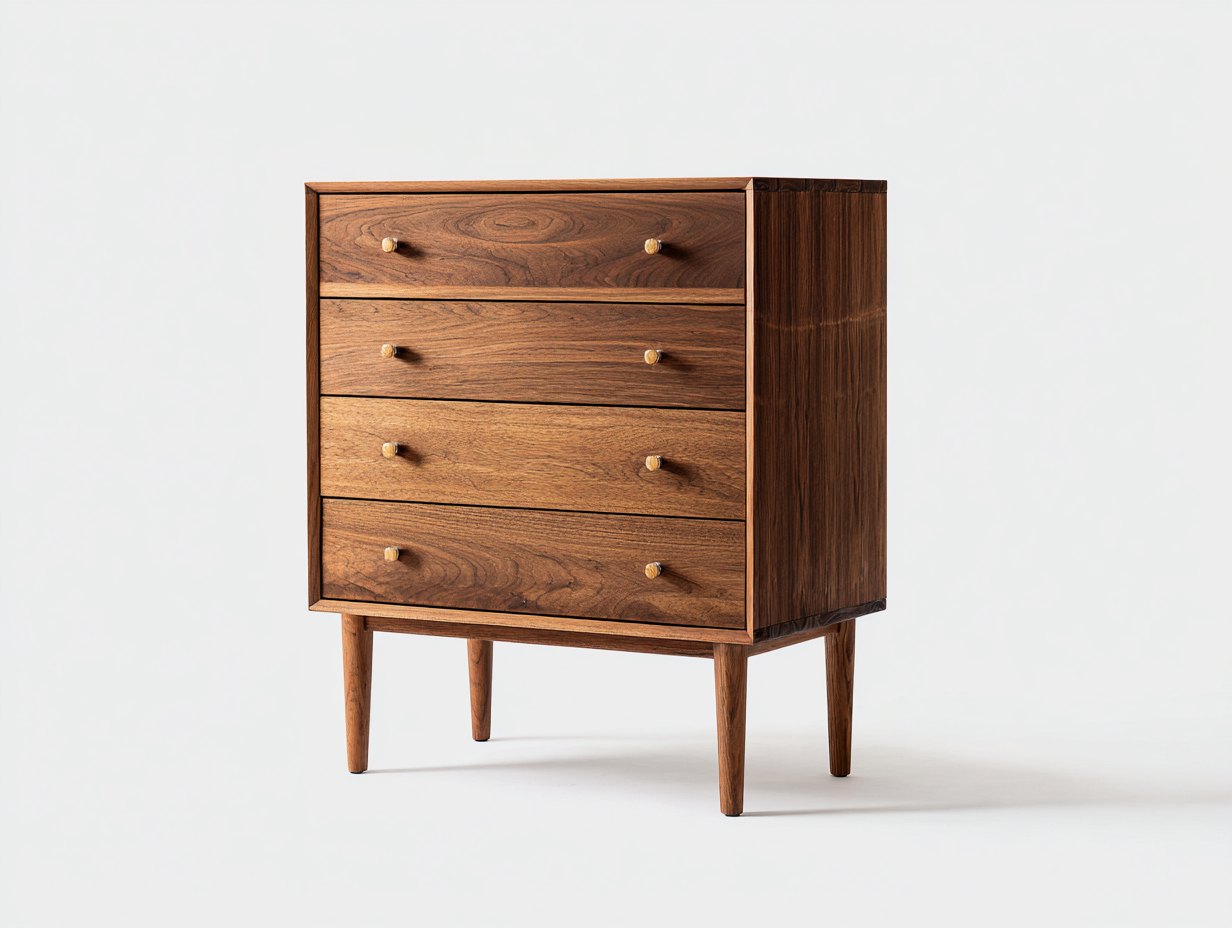 Nachttisch Holz 60x40x80 cm braun - geeignet für Schlafzimmer - klassisches Design-Coluxnidecor