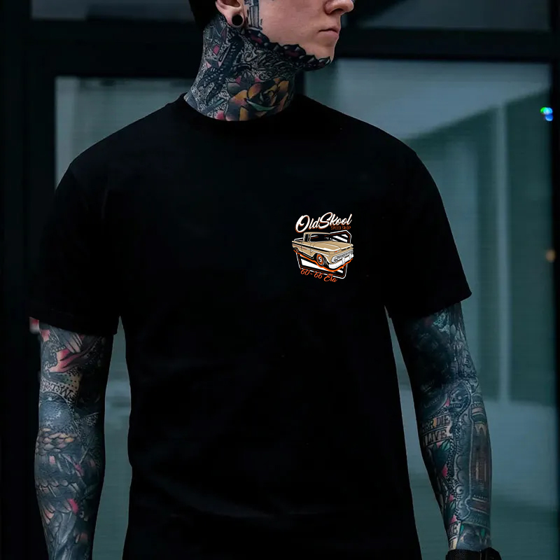 OLD SKOOL SPEED SHOP Classic Car Print Men's T-shirt