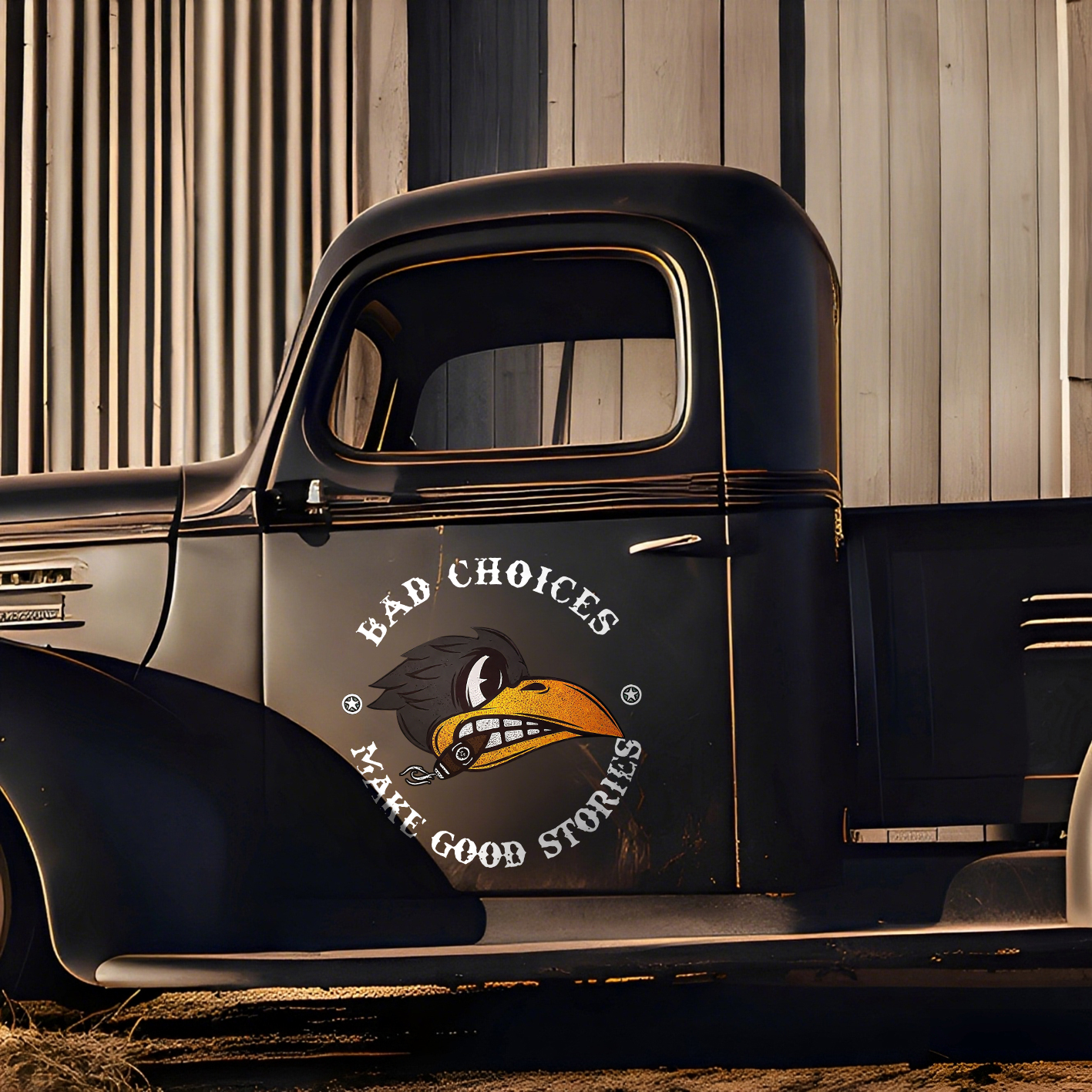 Bad Choices Make Good Stories Car Sticker