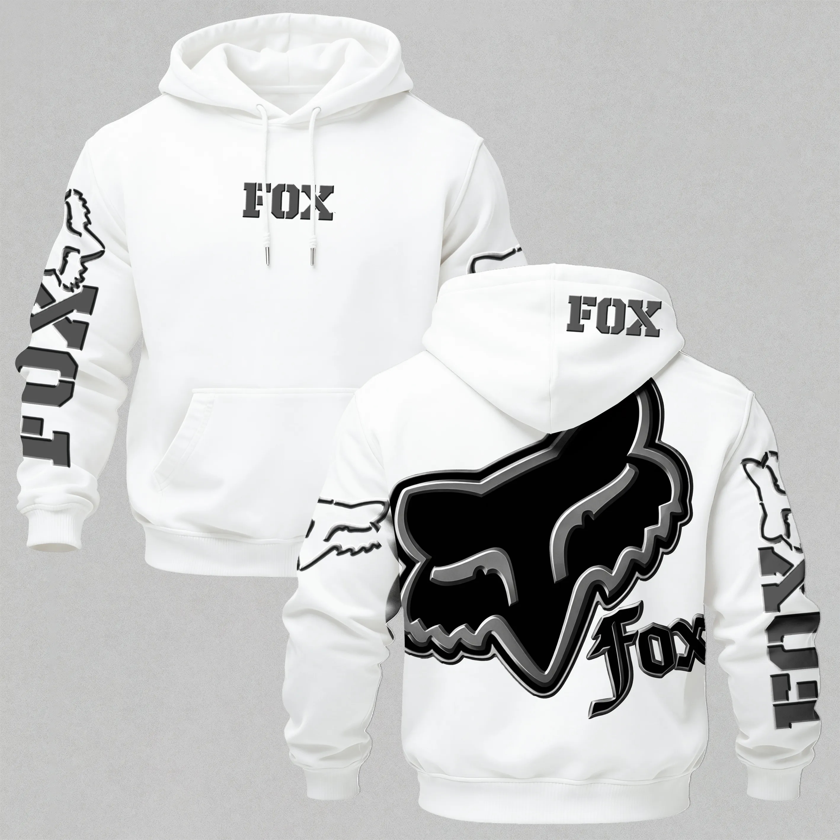 Fox Racing Logo Printed Men's Hoodie