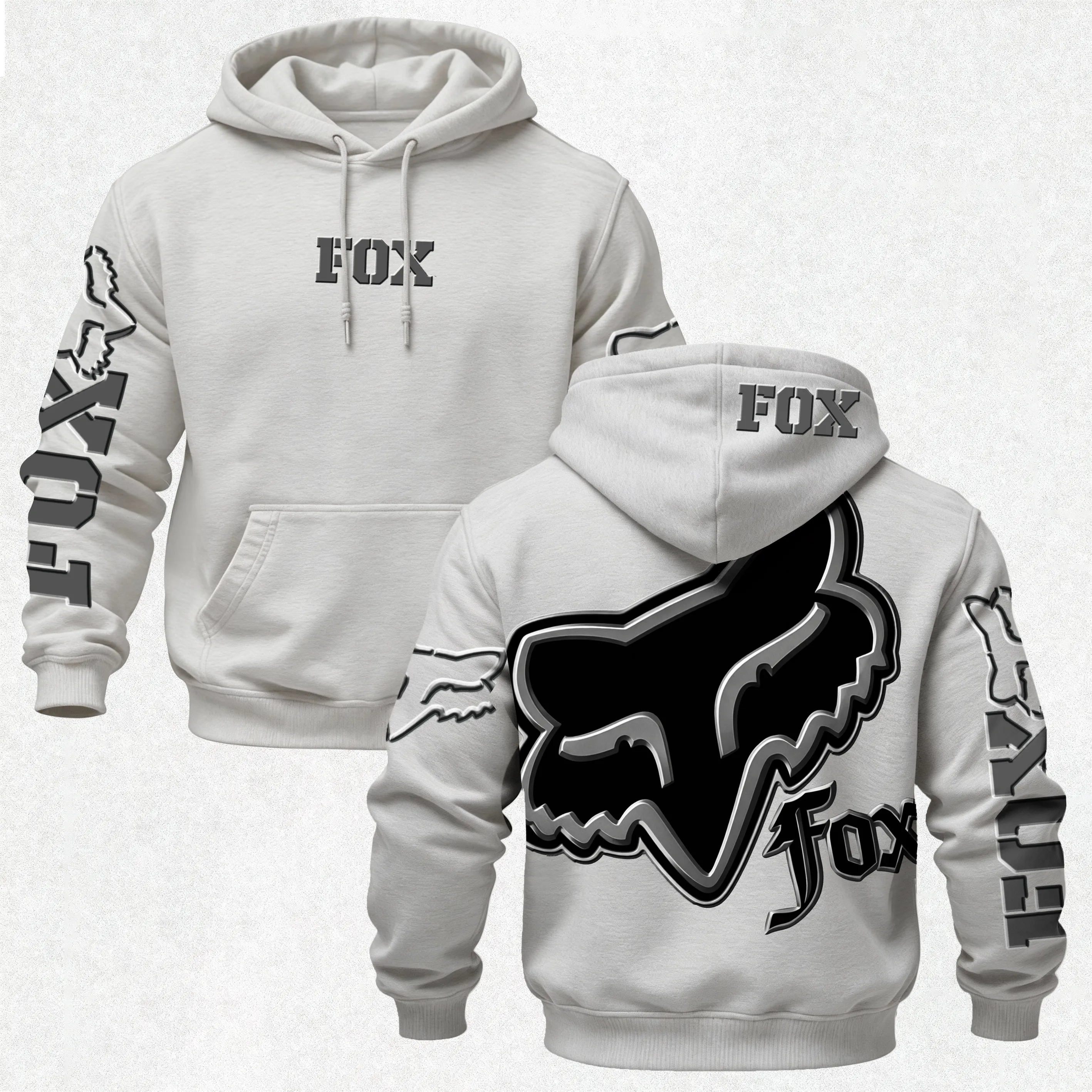 Fox Racing Logo Printed Men's Hoodie
