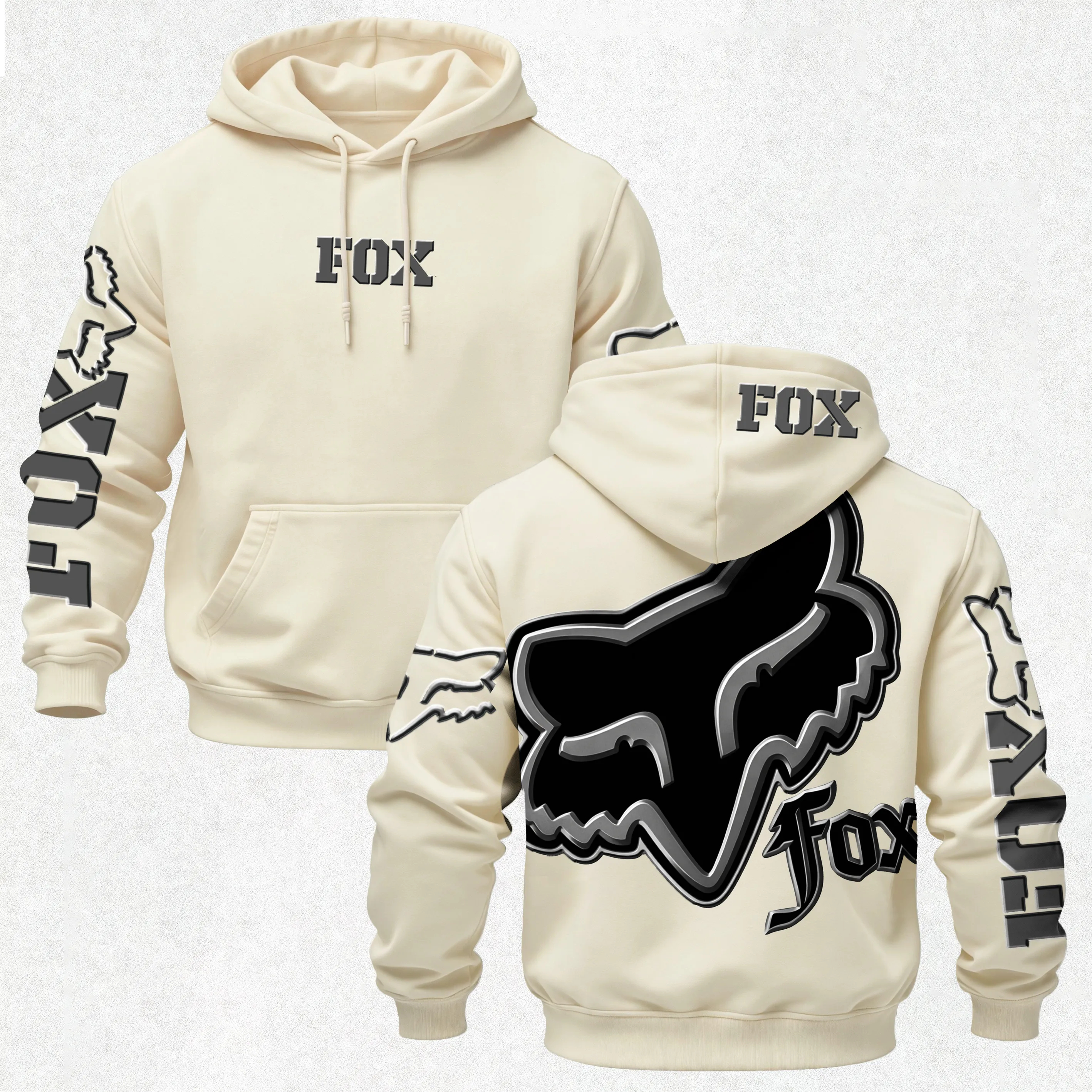 Fox Racing Logo Printed Men's Hoodie