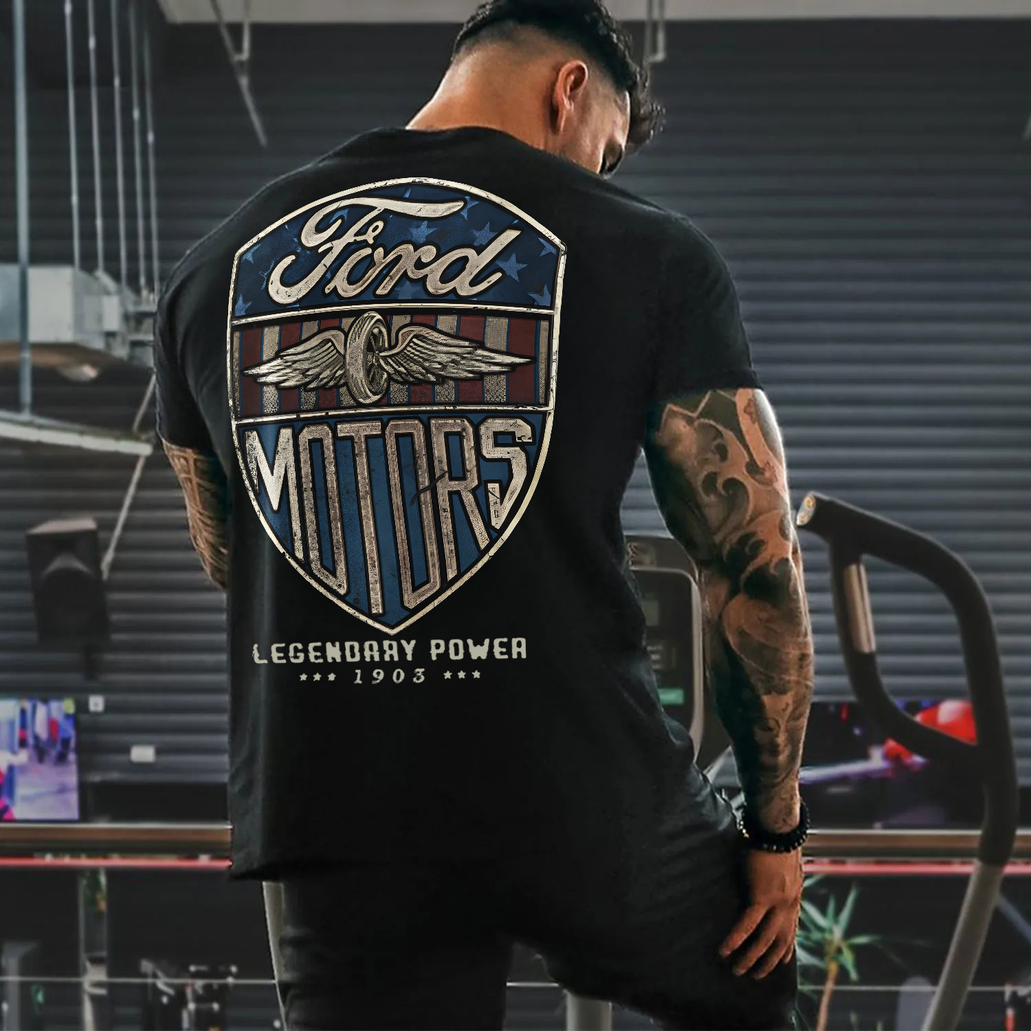 Ford Motors Legendary Power Printed Men's T-shirt