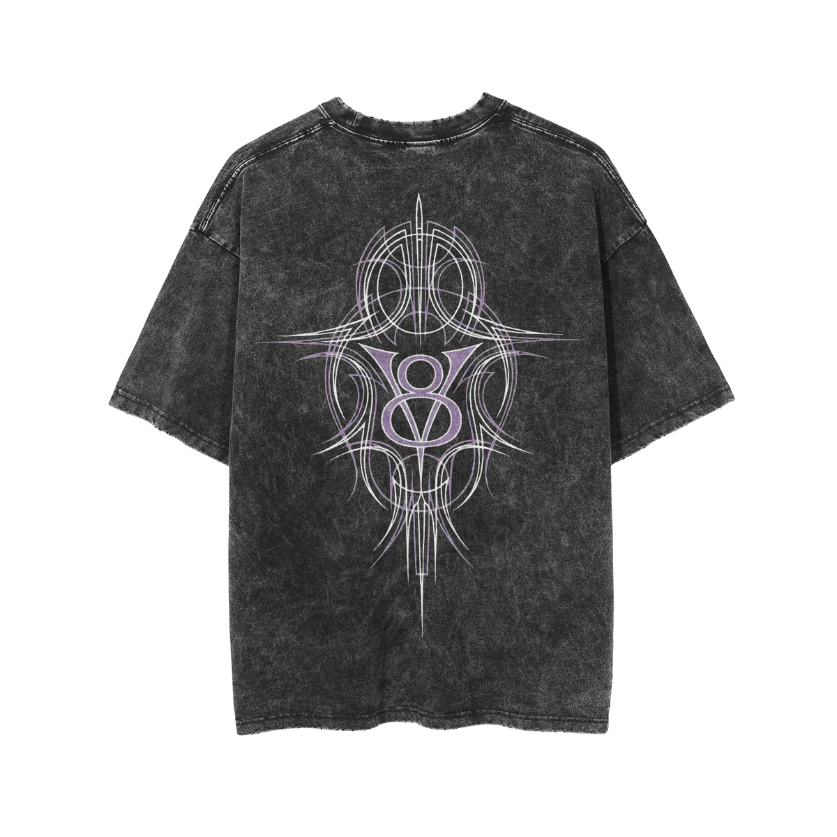 V8 Phantom Pinstripe Speed&Energy Print Men's Washed T-shirt