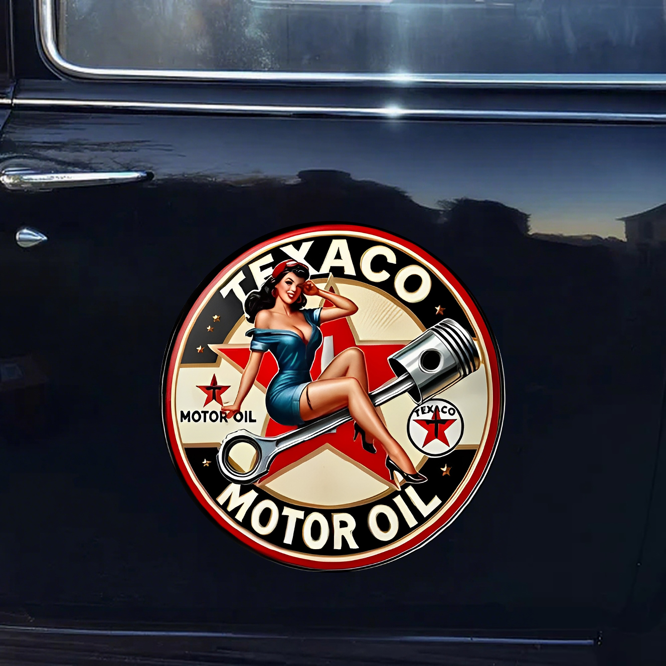 Texaco Motor Oil Car Sticker