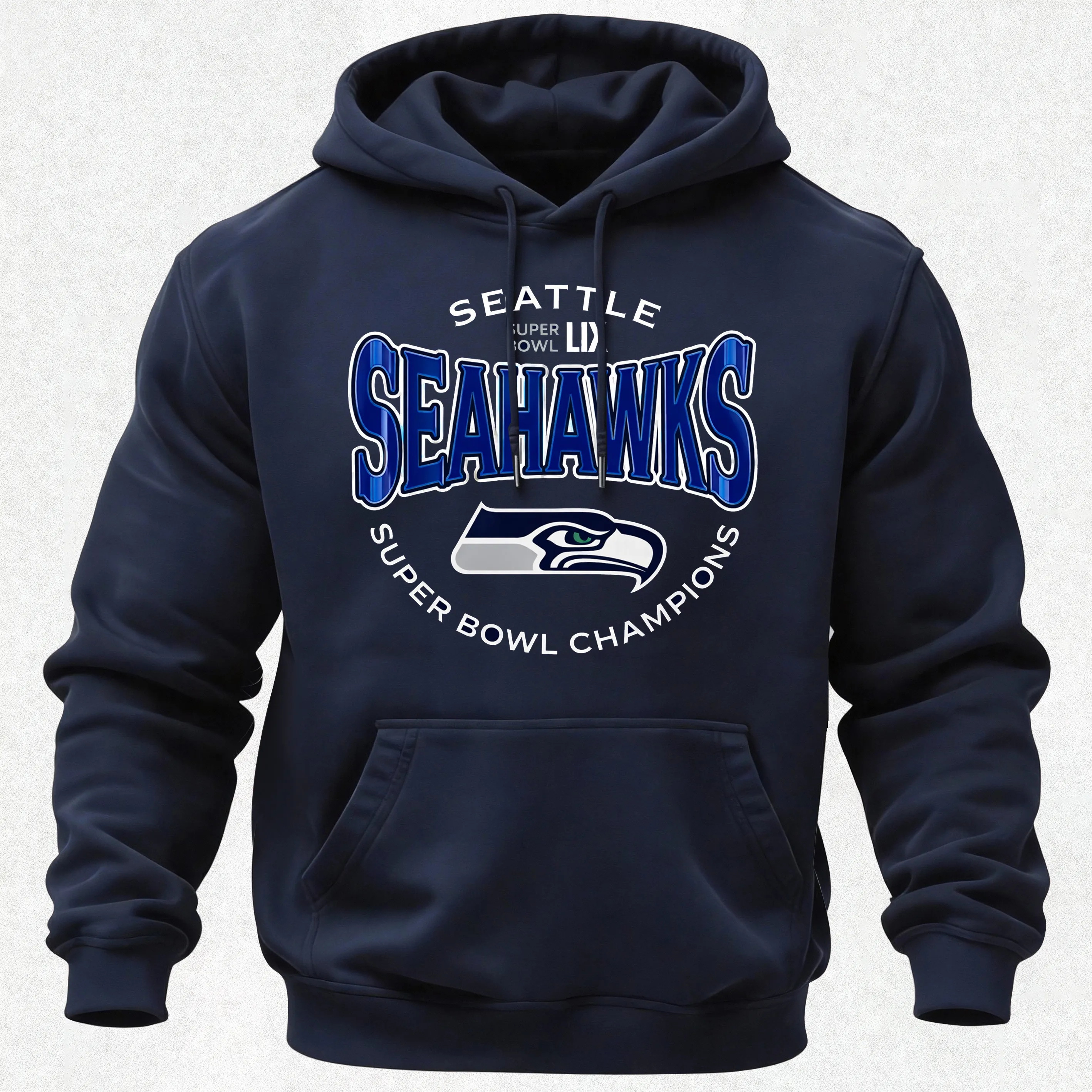 Seahawks Super Bowl Champions Printed Men's Hoodie