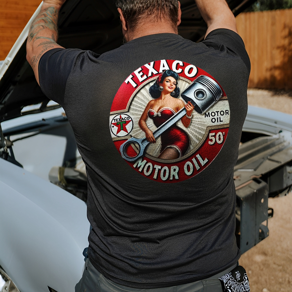 Texaco Motor Oil Printed Men's T-shirt
