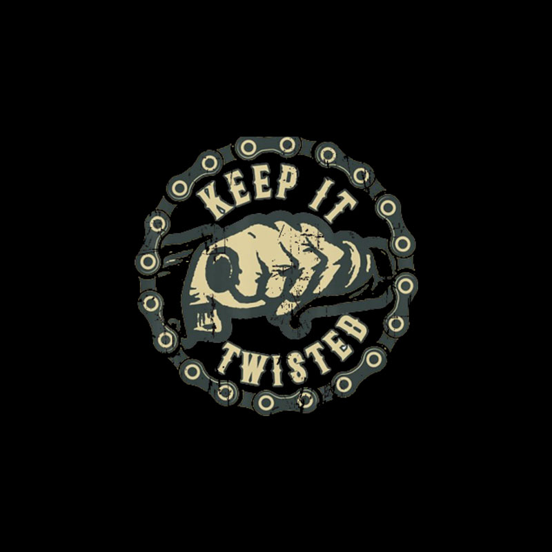 KEEP IT TWISTED Motor Head Black Print T-Shirt
