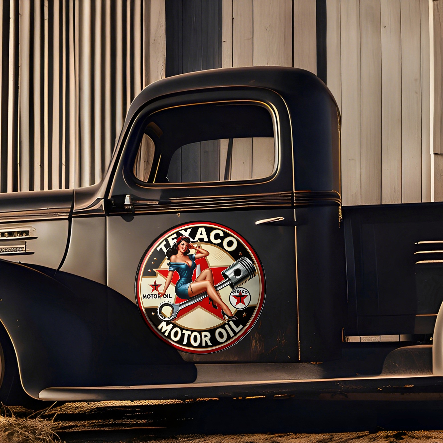 Texaco Motor Oil Car Sticker