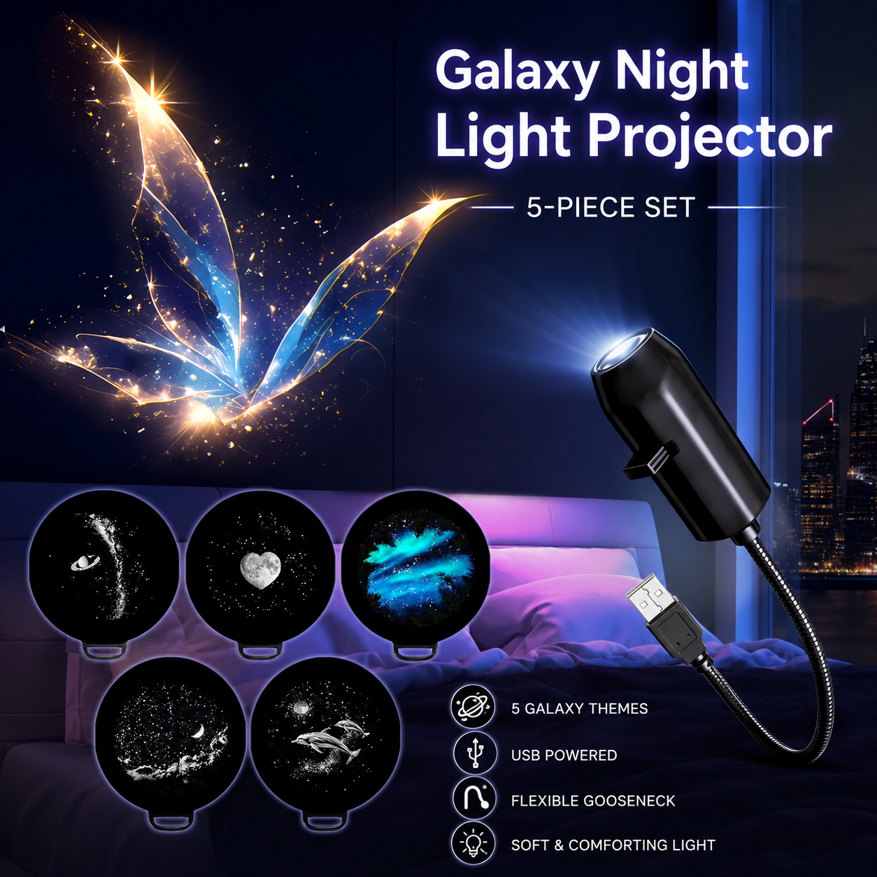 ✨Transform Your Room Into a Magical Wonderland-🌌Viral Starry Sky Projection Lamp