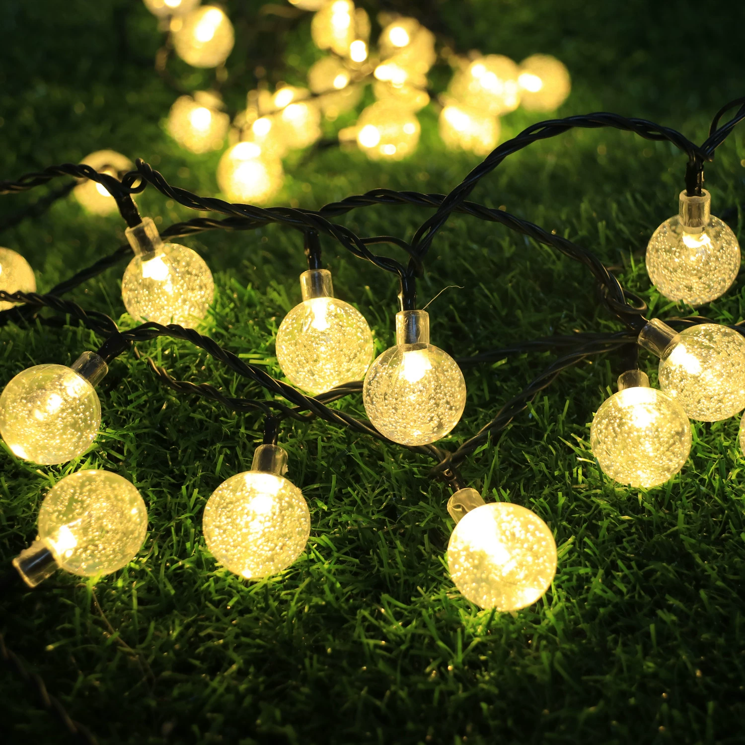 ☀️Solar LED String Lights – Waterproof Outdoor Decorative Lights – 🏡Suitable for Christmas, Weddings, and Home Parties