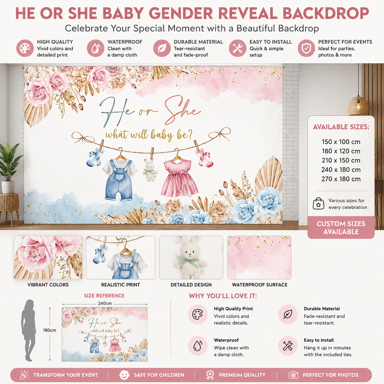 🌲🌸 Turn your backyard into an enchanted forest – one banner, endless beauty! ✨