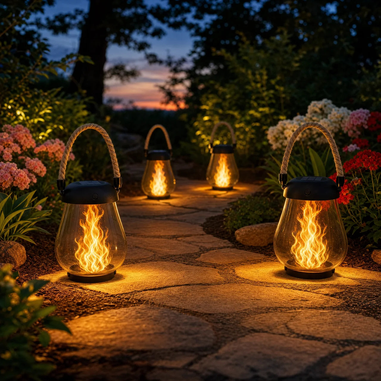☀️Solar FlameLight Lantern — Cozy Ambiance Anywhere☀️