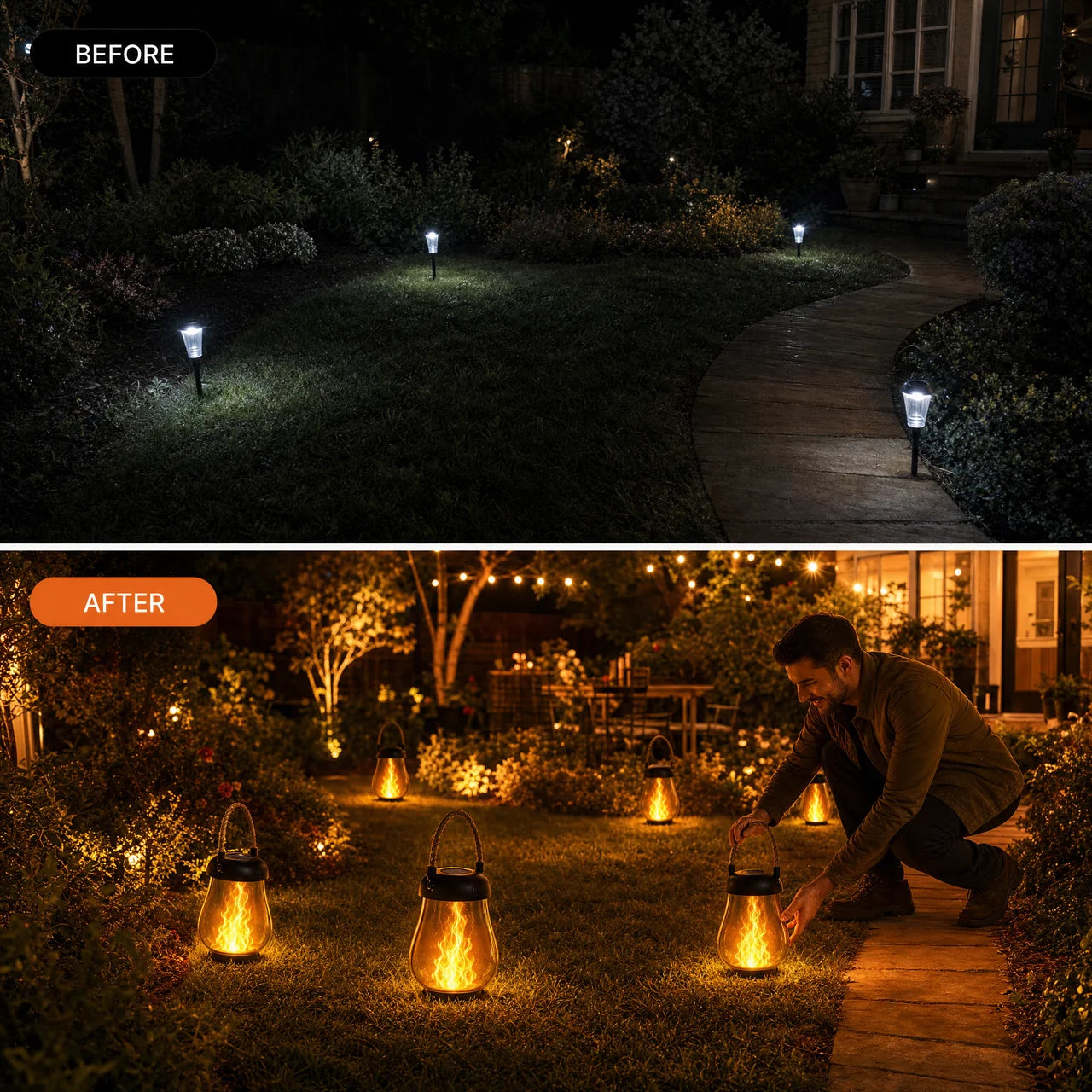 ☀️Solar FlameLight Lantern — Cozy Ambiance Anywhere☀️