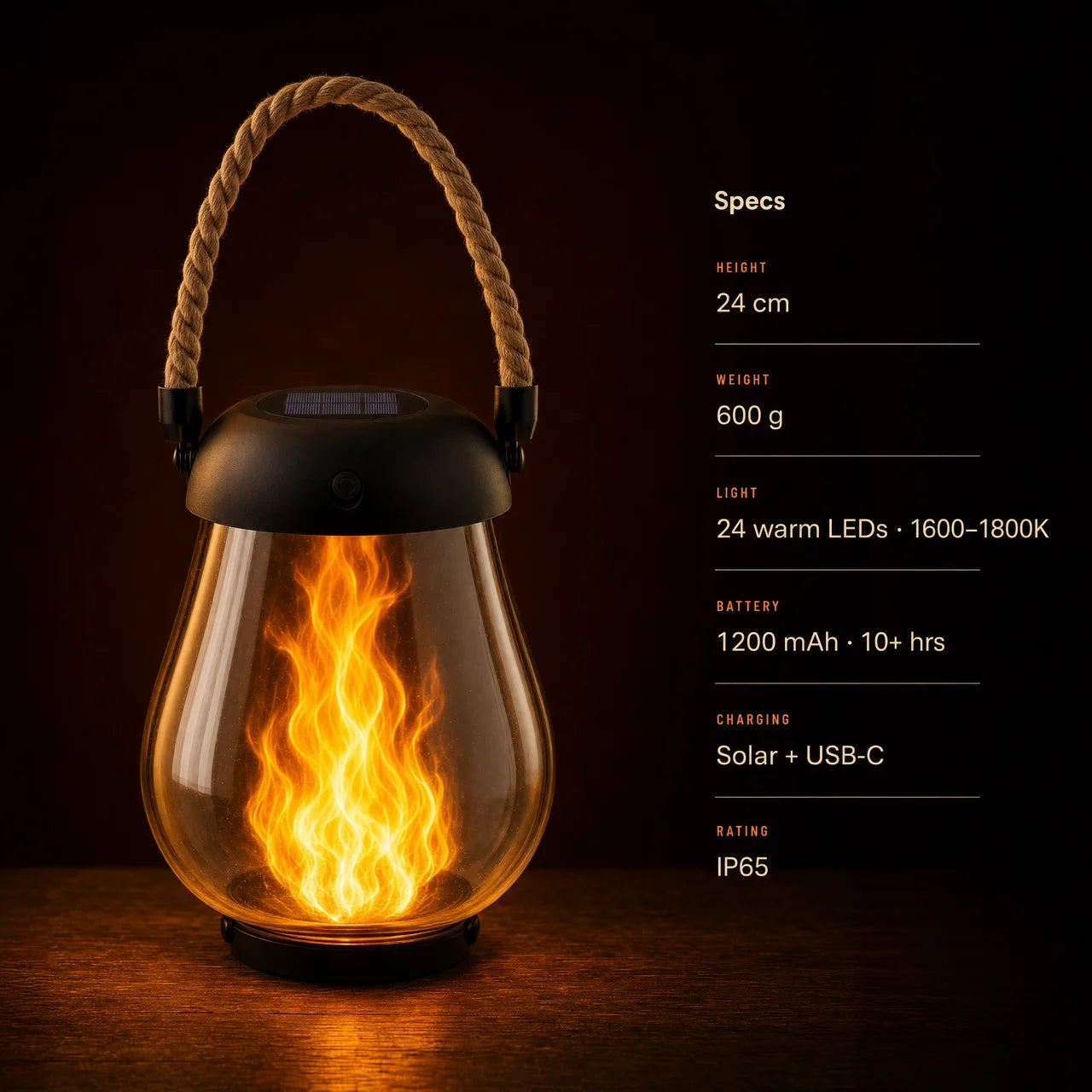 ☀️Solar FlameLight Lantern — Cozy Ambiance Anywhere☀️