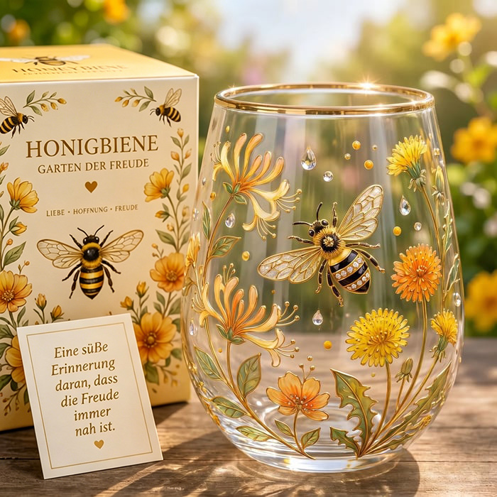 🌸 Limitierte Edition 2026 · Kolibri-Garten Glasbecher☀️☕