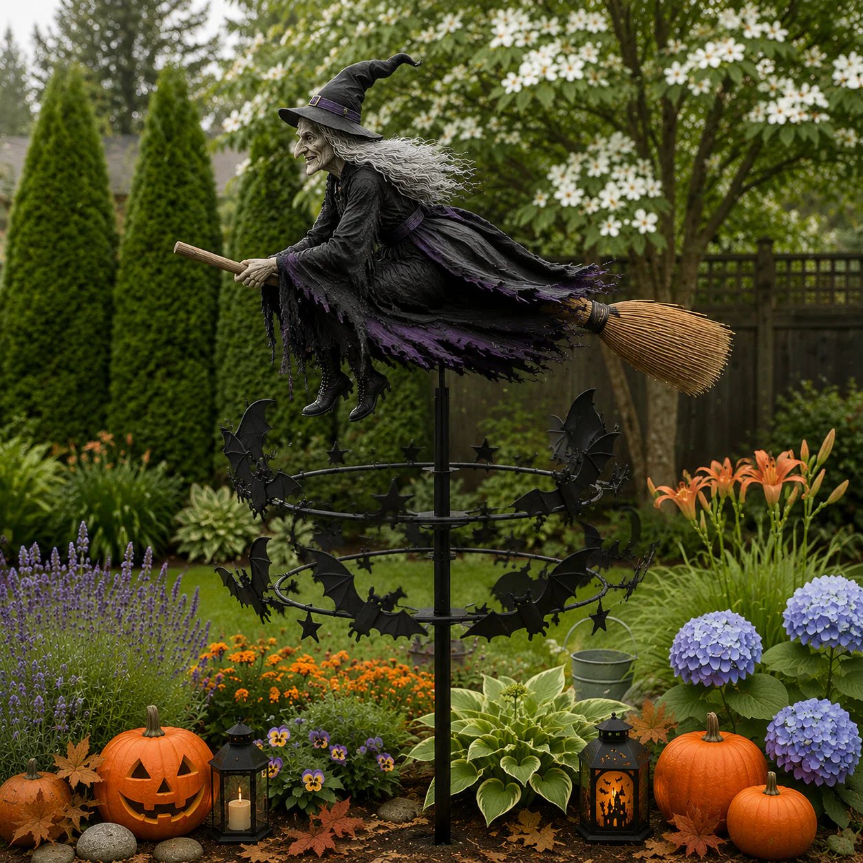 Halloween Early Bird Special🧙‍♀️ The Enchanted Witch Garden Wind Spinner