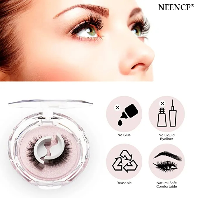 Buy One Get One Free🔥 NEENCE® Waterproof & Reusable Self-Adhesive Eyelashes