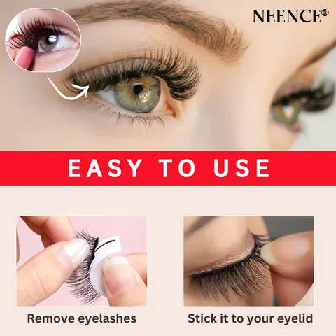 Buy One Get One Free🔥 NEENCE® Waterproof & Reusable Self-Adhesive Eyelashes
