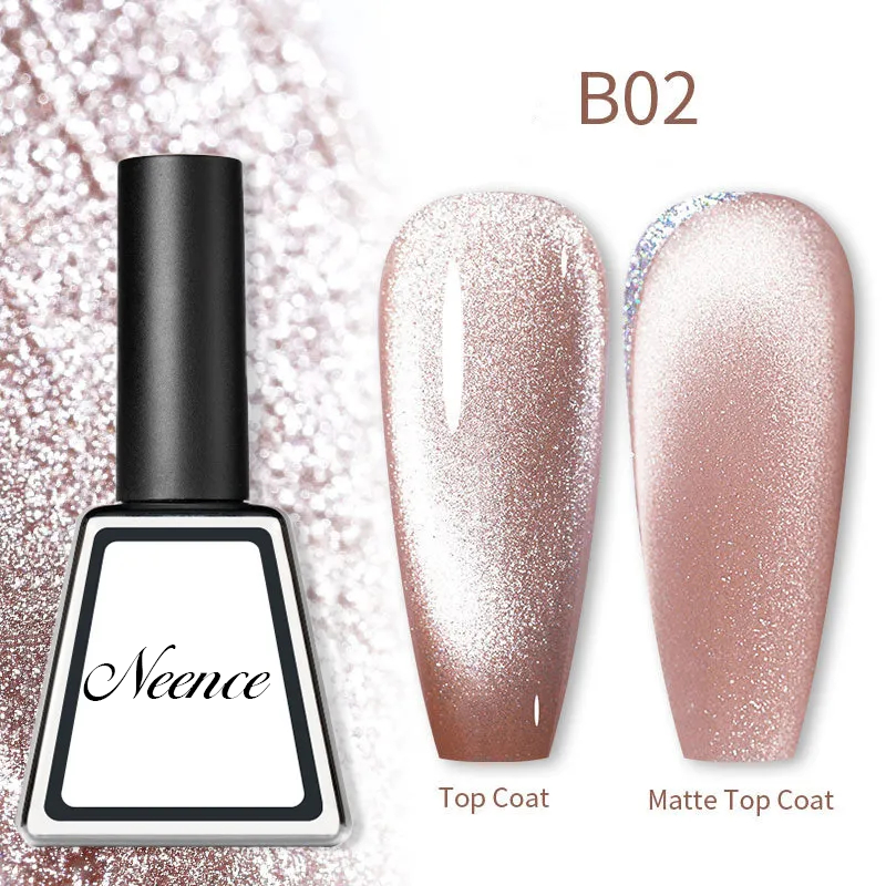 NEENCE® Rainbow Cat Eye Magnetic Gel Nail Polish