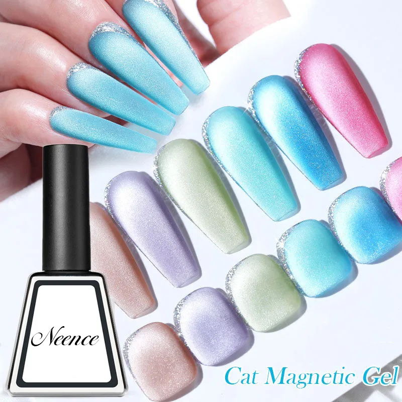 NEENCE® Rainbow Cat Eye Magnetic Gel Nail Polish