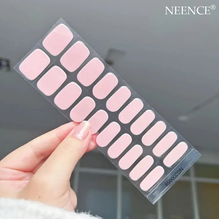 NEENCE® SEMI-GLOSS UV GEL NAIL STICKER KIT(With a  nail enhancement light )