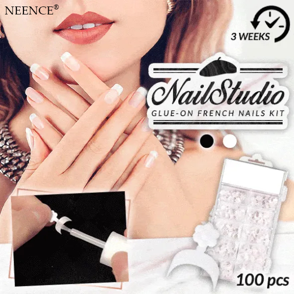 NEENCE® NailStudio Glue-On French Nails Kit