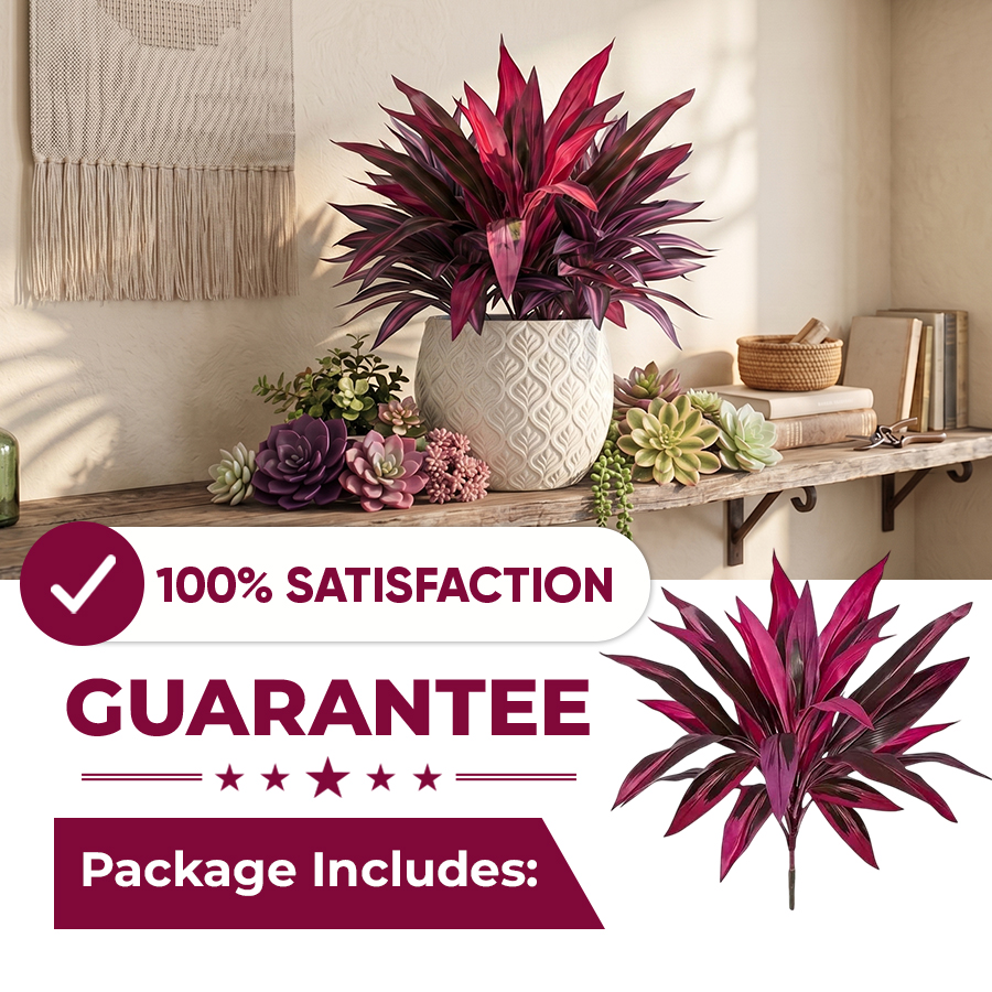 🔥BUY 1 GET 1 FREE (2 PCS)🔥Artificial Boston Fern & Dragon's Blood Tree Plants