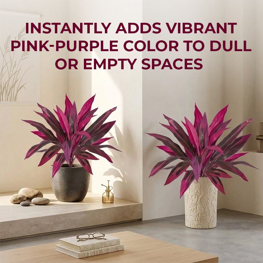🔥BUY 1 GET 1 FREE (2 PCS)🔥Artificial Boston Fern & Dragon's Blood Tree Plants