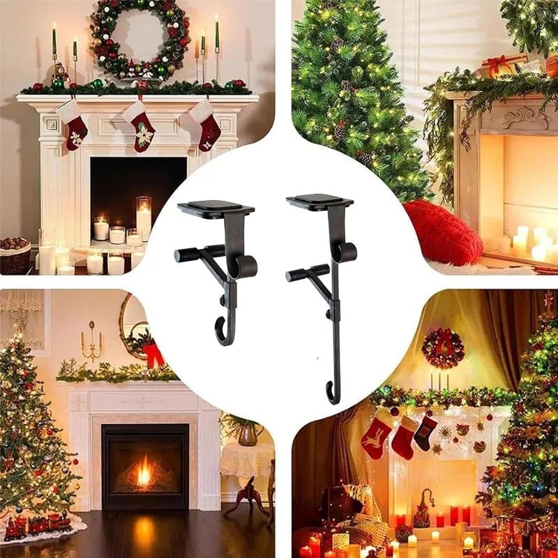 2026 Christmas Sale 50% OFF | Fireplace Stocking and Garland Hanger