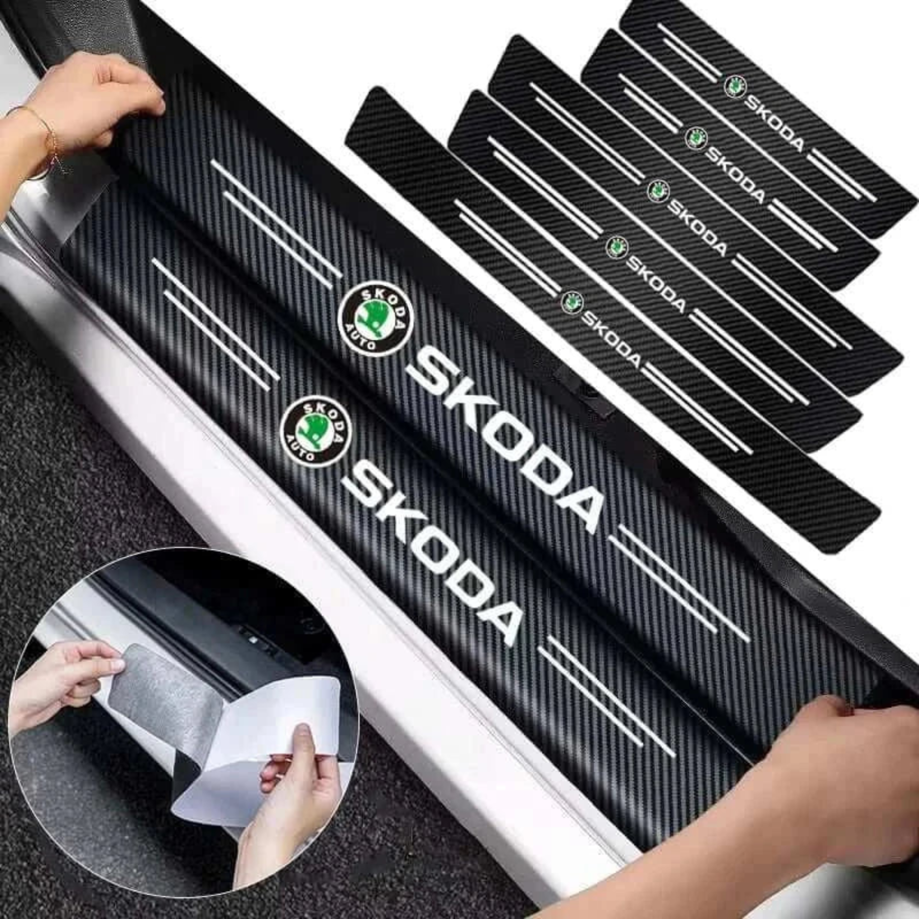 CarbonGrip PRO | Ochranné lišty na prahy dverí na mieru