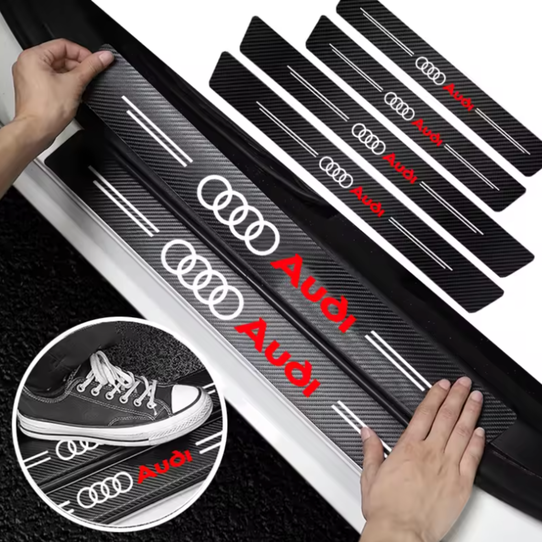 CarbonGrip PRO | Ochranné lišty na prahy dverí na mieru