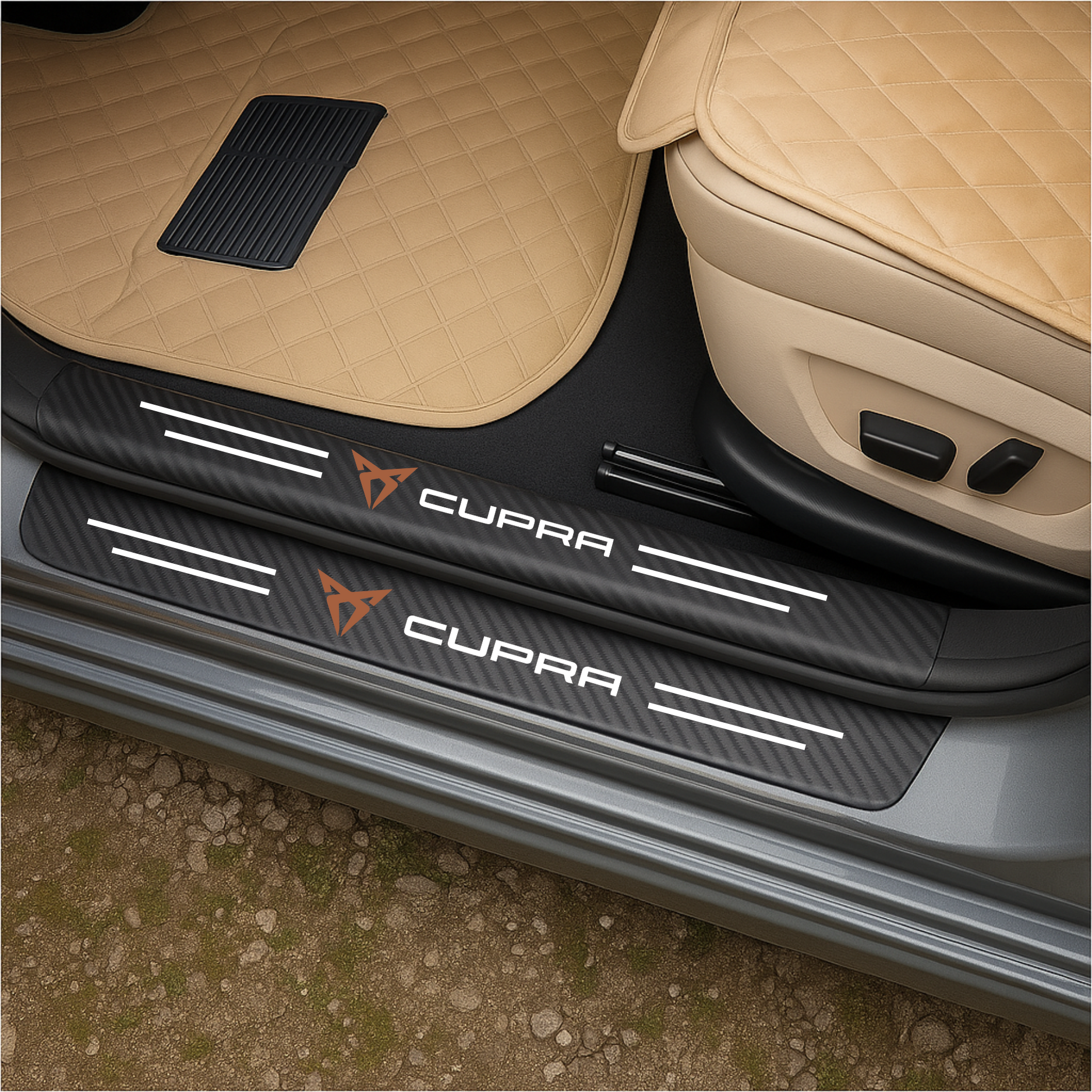 CarbonGrip PRO | Ochranné lišty na prahy dverí na mieru