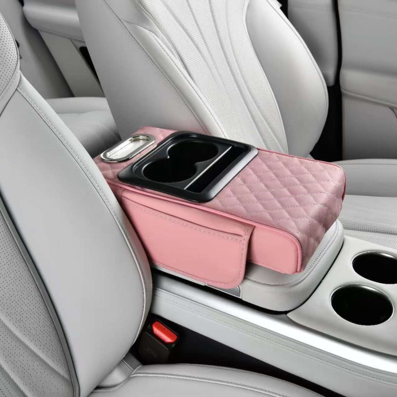 ✨Multifunctional PU Leather Car Armrest Box Mat– Universal Fit for Any Vehicle