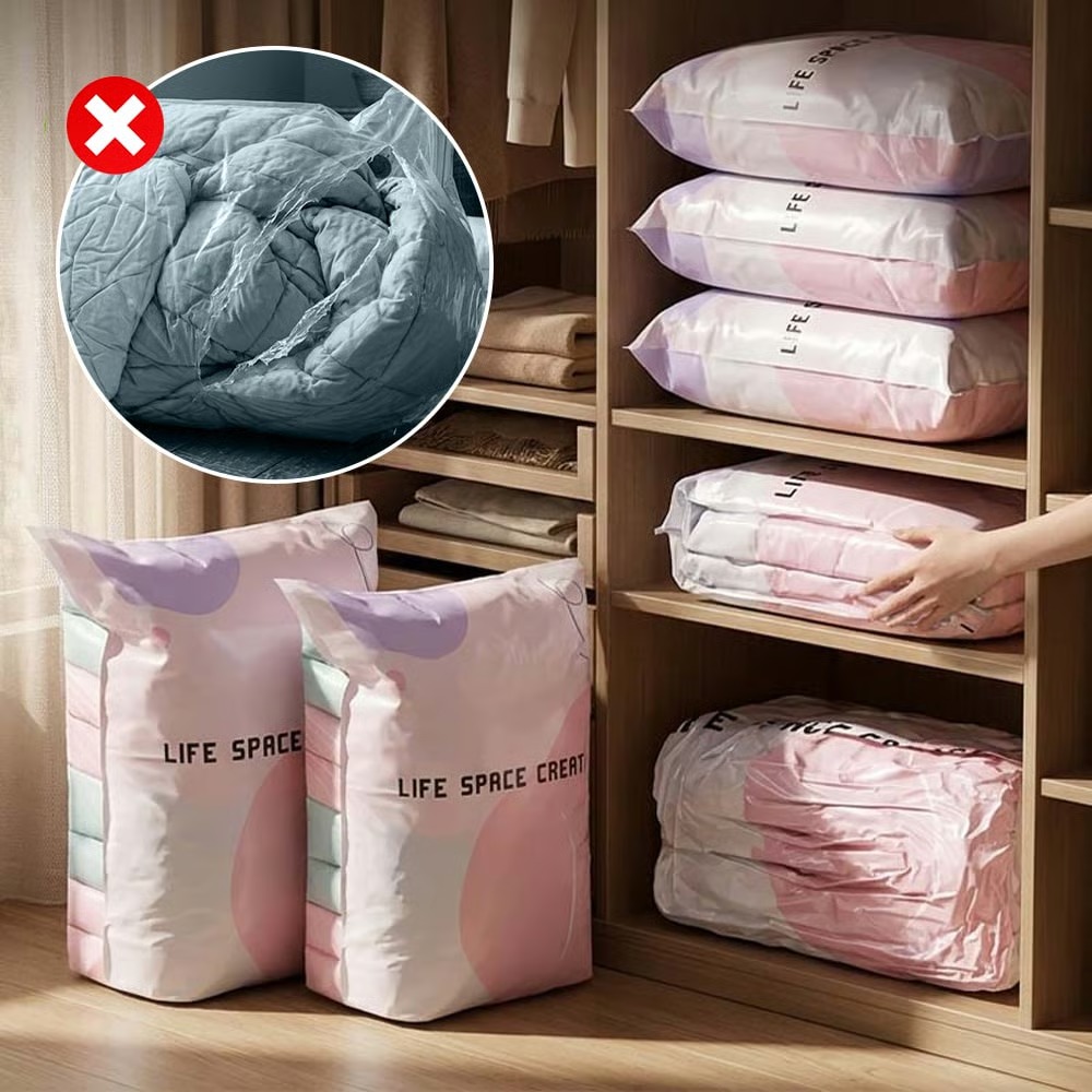 🔥Hot Sale🔥--📦News Thickened Stereoscopic No Pump Vacuum Compression Bag