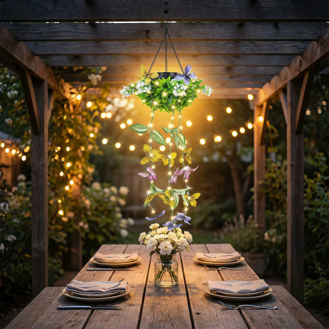Outdoor Artificial Plant Solar Climber Lamp