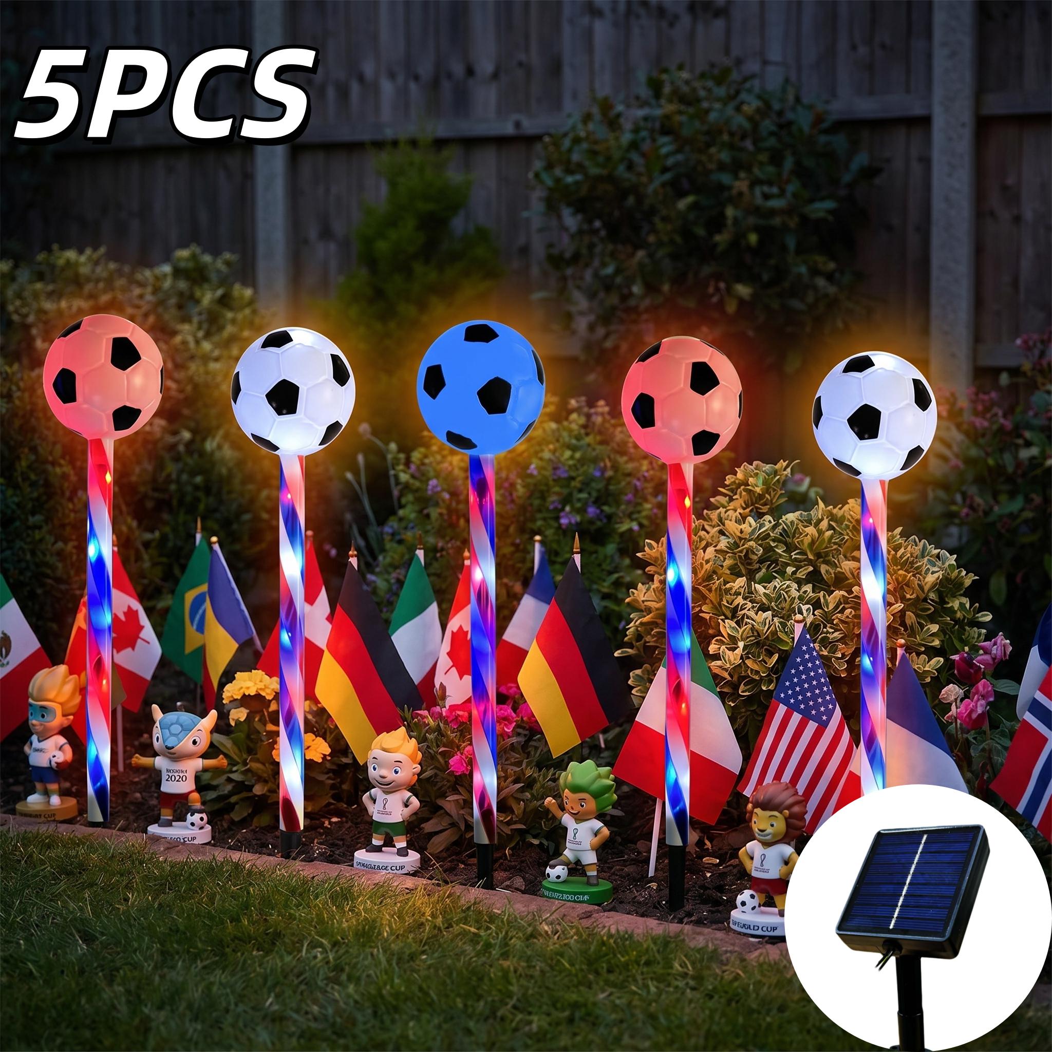 2026 USA-Canada-Mexico Soccer Tournament, Solar-Powered Soccer Lights, Soccer Party Decorative Lights, 8 Lighting Modes, IP44 Water Resistance Rating, Ideal for soccer field turf, paths, driveways, garden decor, and patio lighting 2026 USA-Canada-Mexico Soccer Tournament, Solar-Powered Soccer Lights, Soccer Party Decorative Lights, 8 Lighting Modes, IP44 Water Resistance Rating, Ideal for soccer field turf, paths, driveways, garden decor, and patio lighting