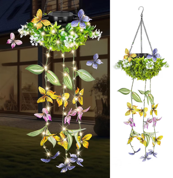 Solar Vine-Form Silk Blend LED Lights