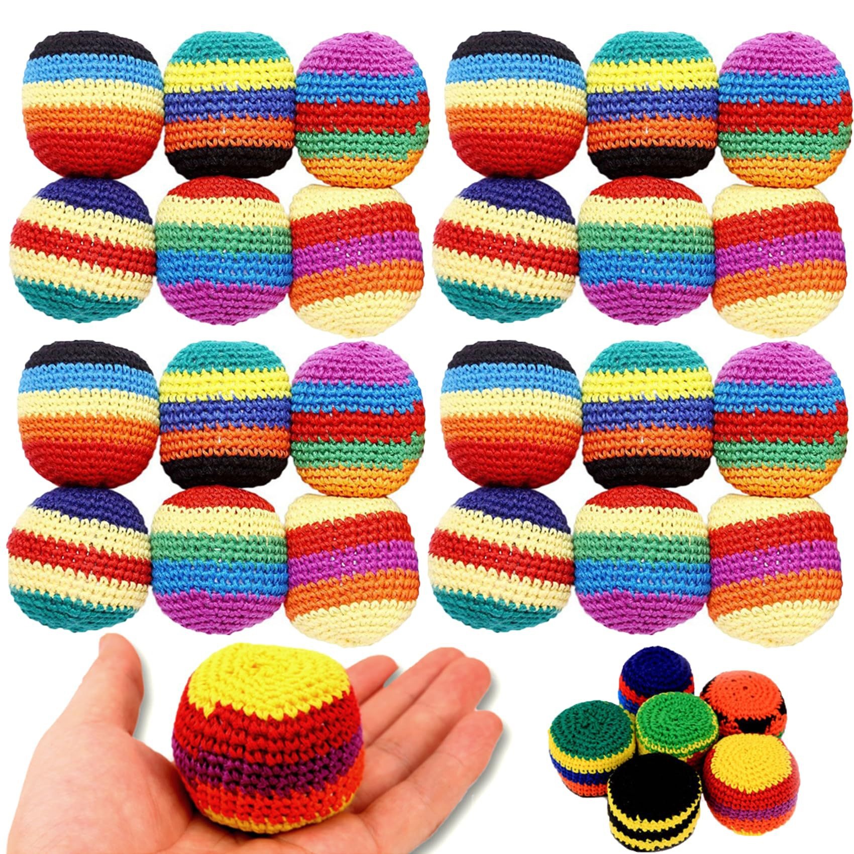 Hand-Made Knitted Footbag Sack